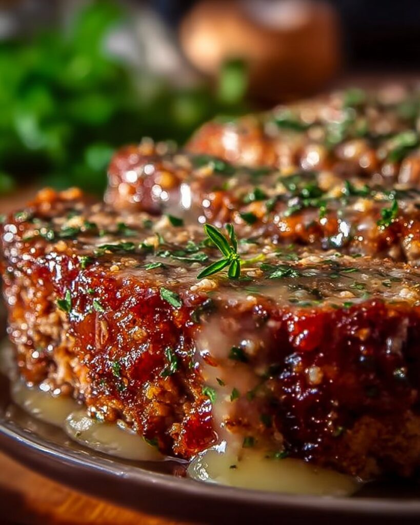 Garlic Parmesan Chicken Meatloaf