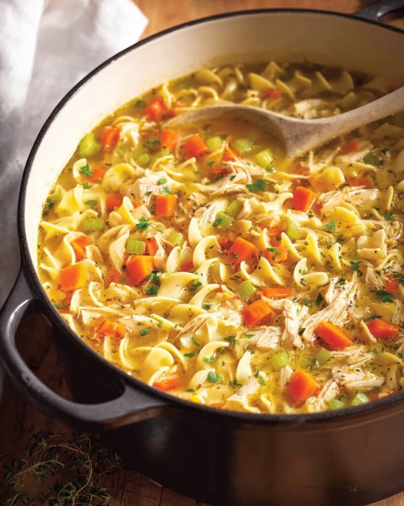 Dutch Oven Chicken Noodle Soup