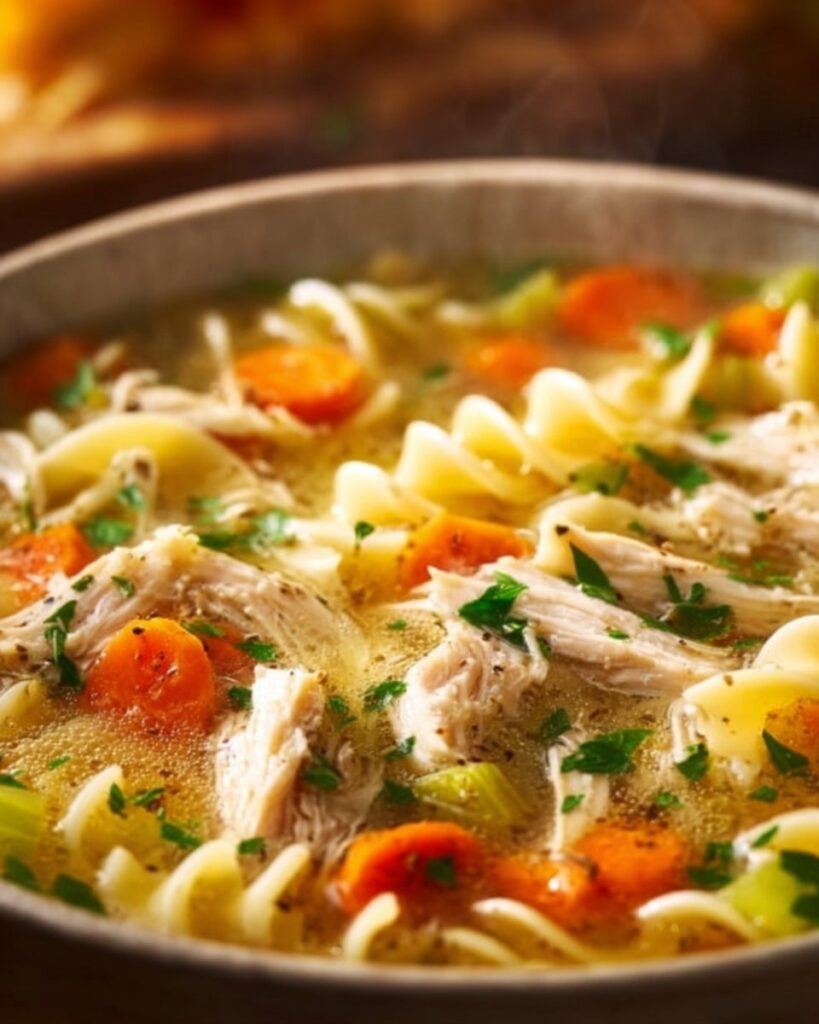 Rotisserie Chicken Noodle Soup Recipe