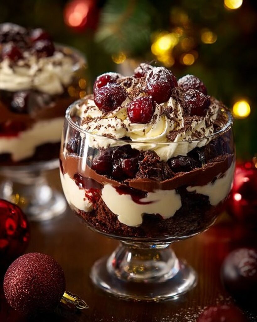 Black Forest Trifle for Christmas