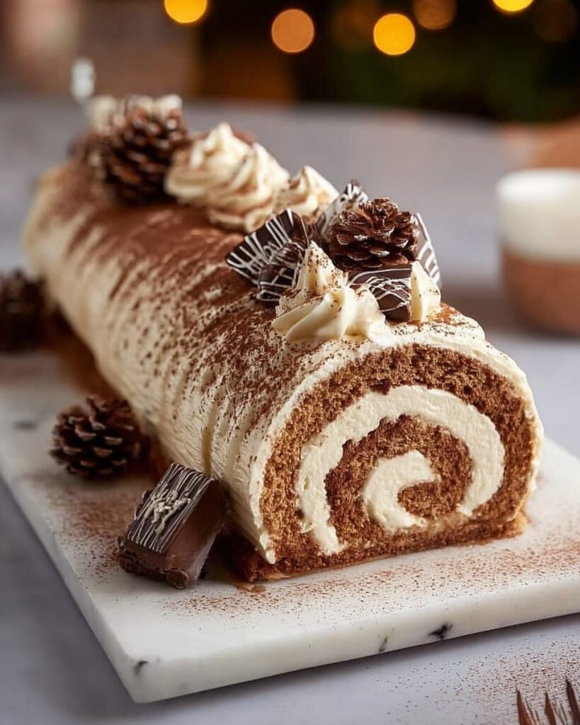 Tasty Tiramisu Yule Log Cake