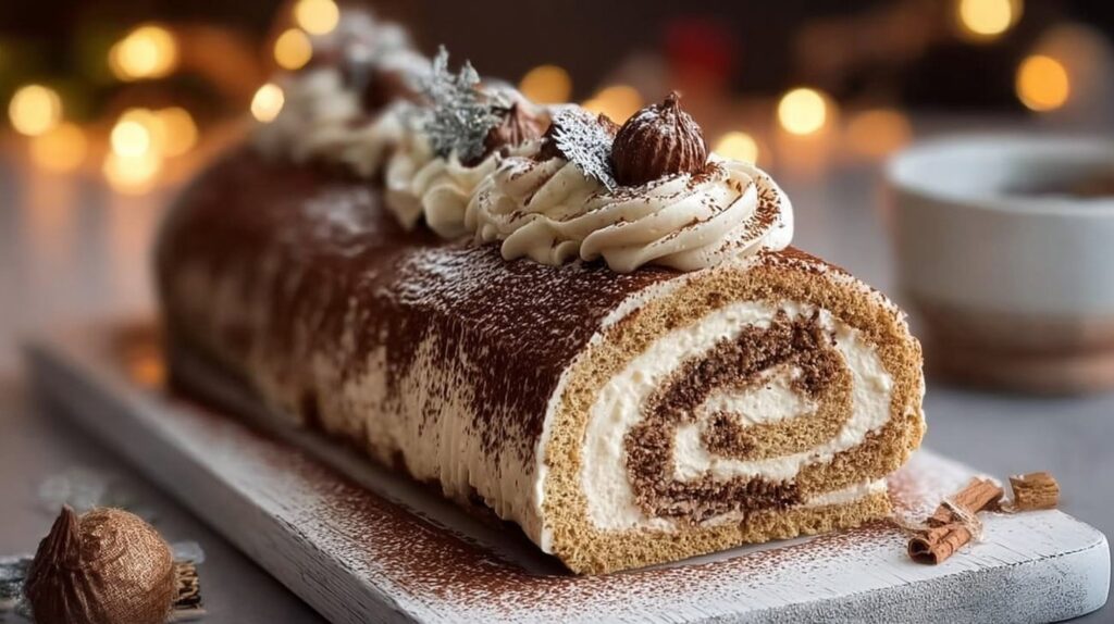 Tasty Tiramisu Yule Log Cake