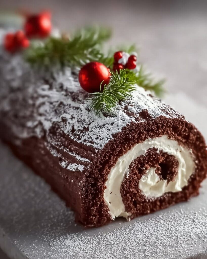Irresistible Christmas Yule Log Sheet Cake to Delight Everyone