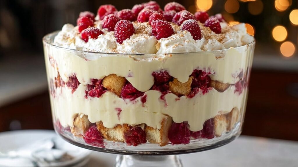 White Chocolate Raspberry Trifle: Light and Elegant Layered Dessert