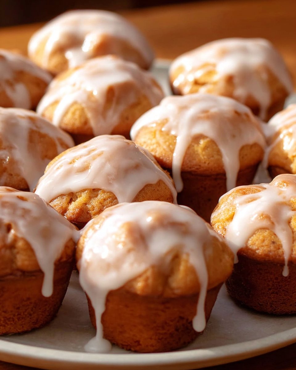 Maple Glazed Pumpkin Muffins