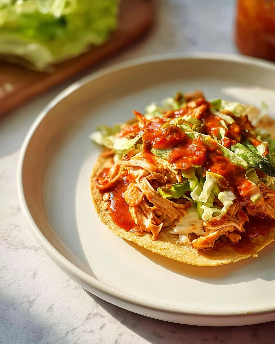 Marisa's Spicy Chicken Tostadas