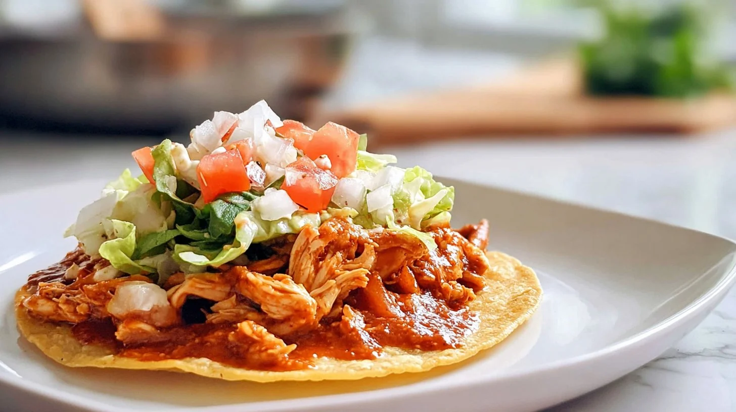 Marisa's Spicy Chicken Tostadas