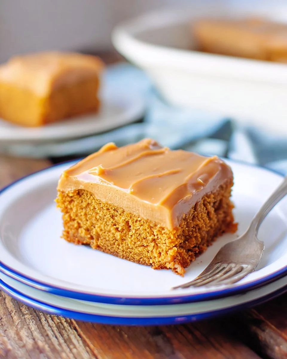 Pumpkin Bars With Old-Fashioned Caramel Frosting