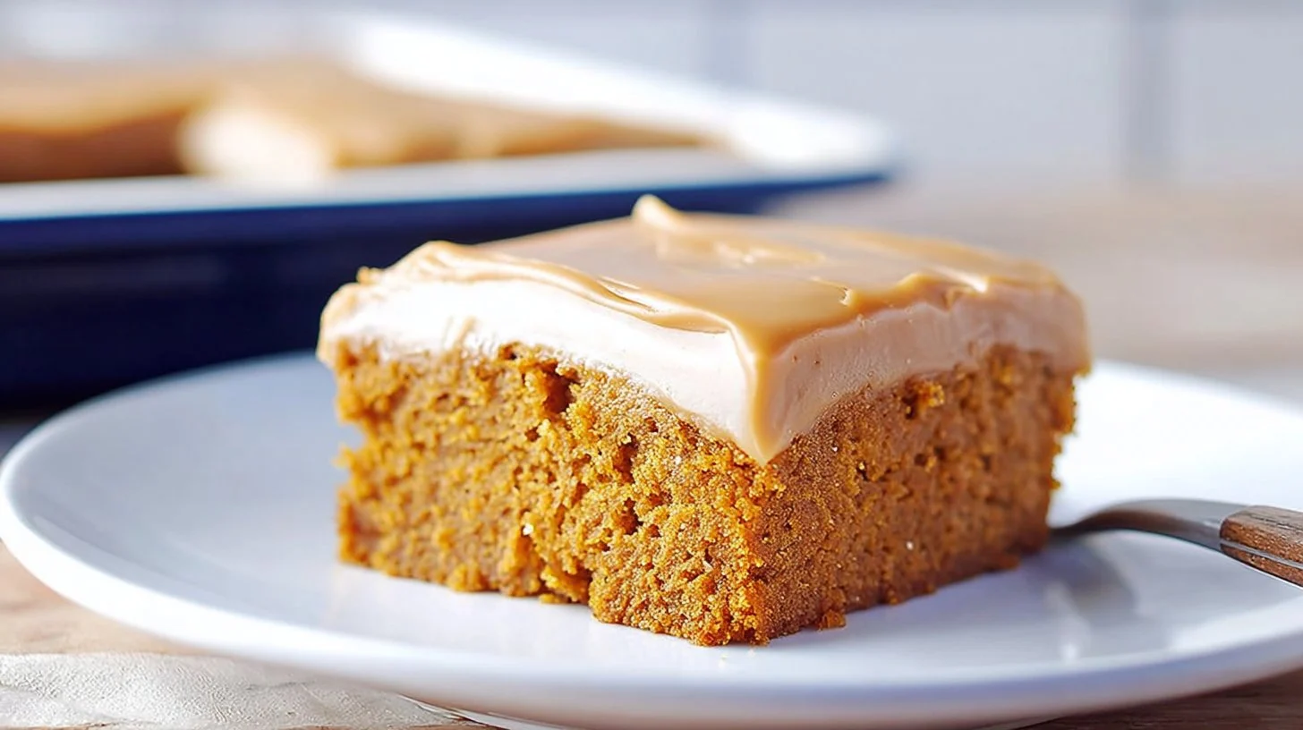 Pumpkin Bars With Old-Fashioned Caramel Frosting