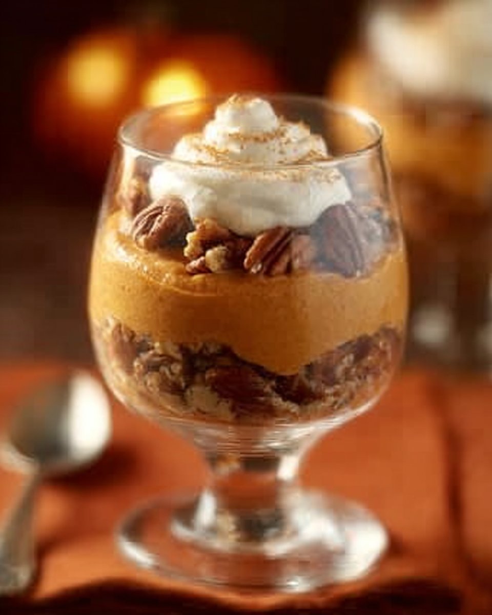 Pumpkin Pecan Cheesecake Parfaits