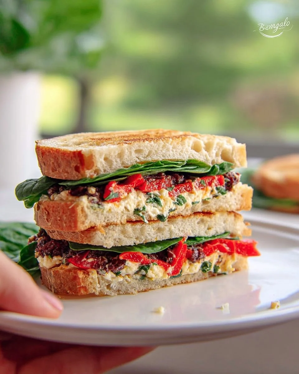 Red Pepper & Goat Cheese Panini
