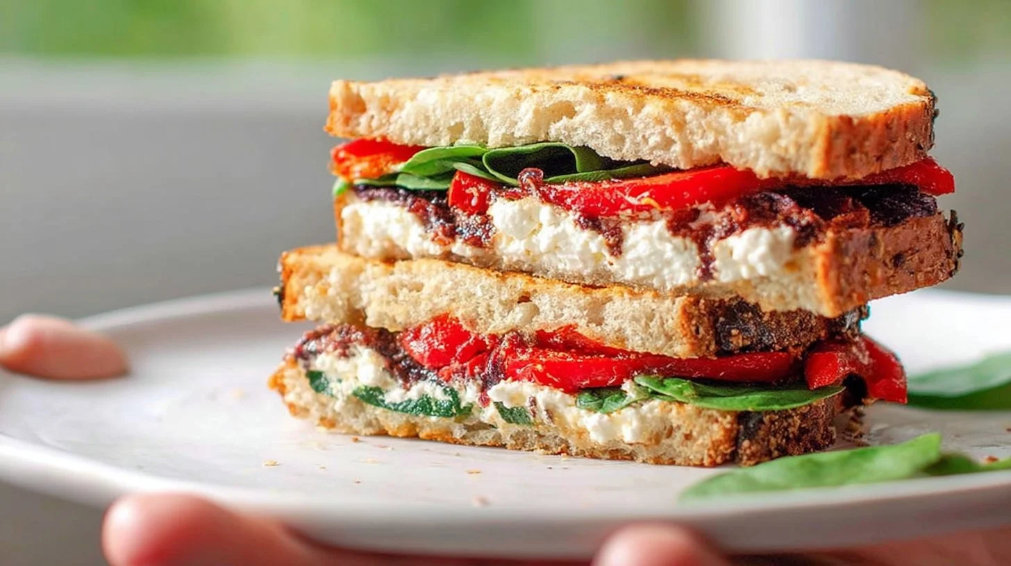 Red Pepper & Goat Cheese Panini