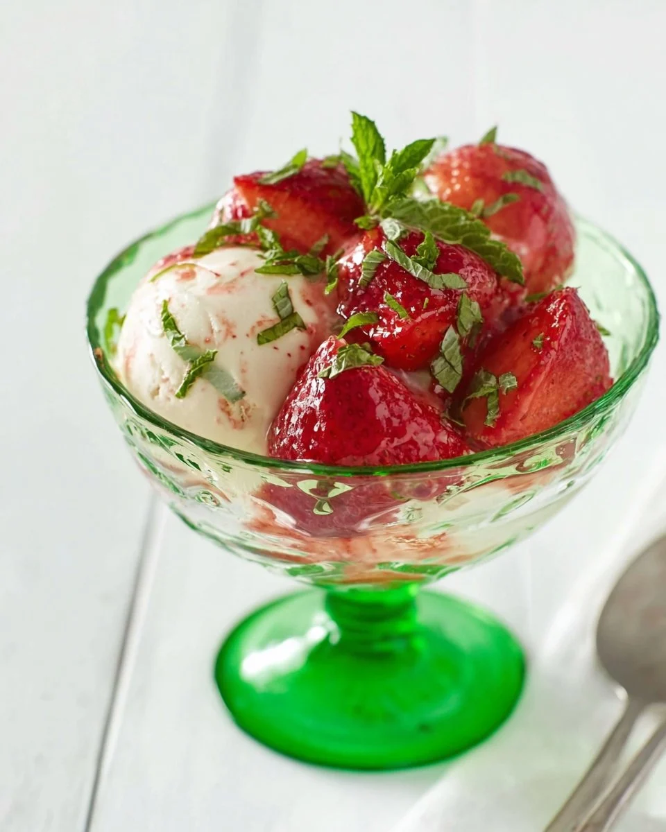 Balsamic Strawberries With Greek Yogurt
