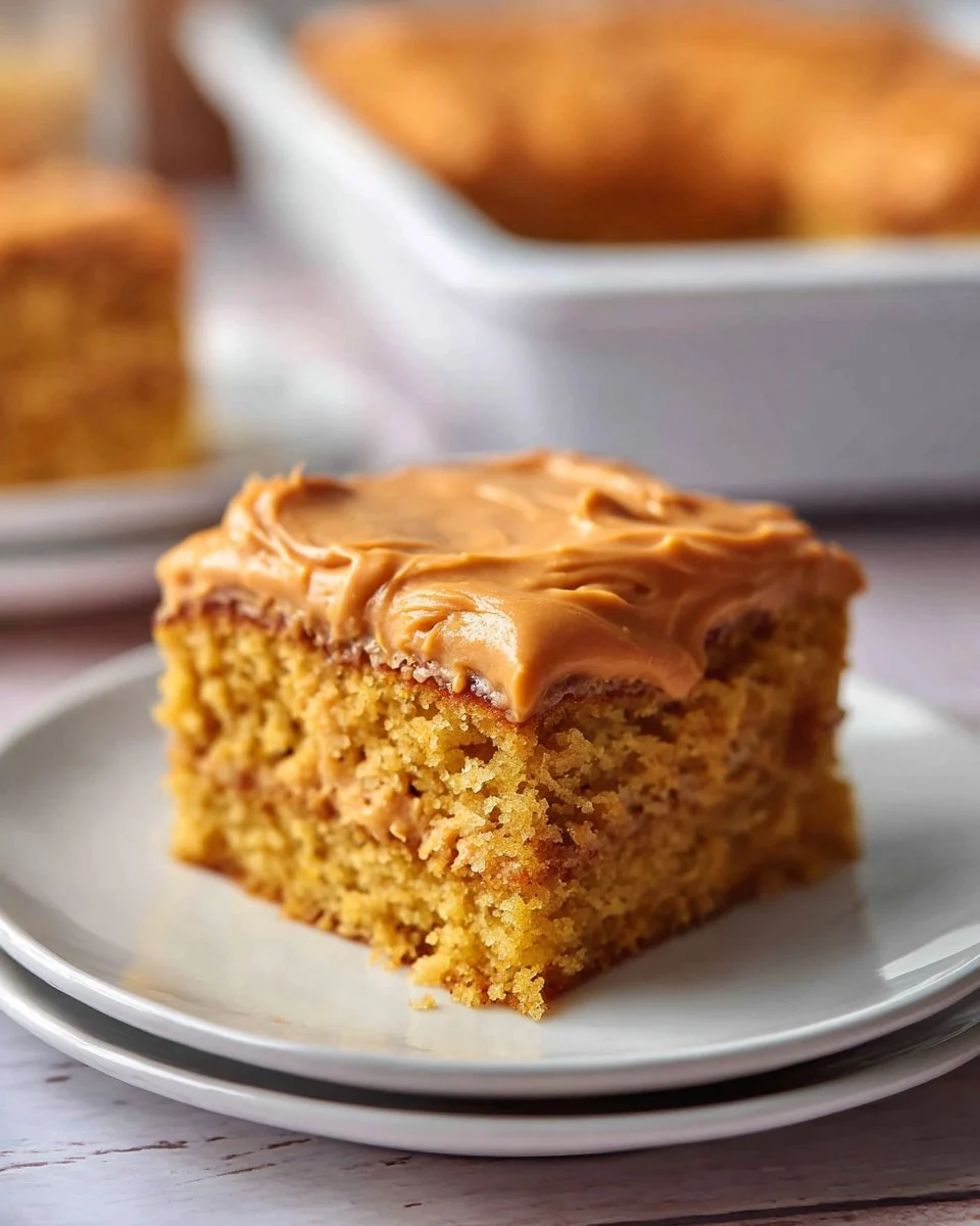 Banana Cake With Peanut Butter Frosting