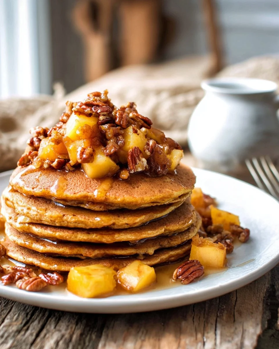 Butternut Squash Pecan Pancakes