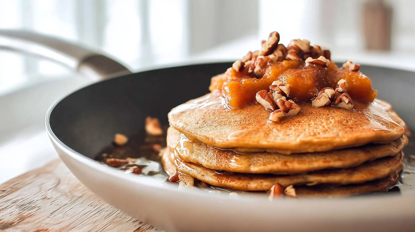 Butternut Squash Pecan Pancakes