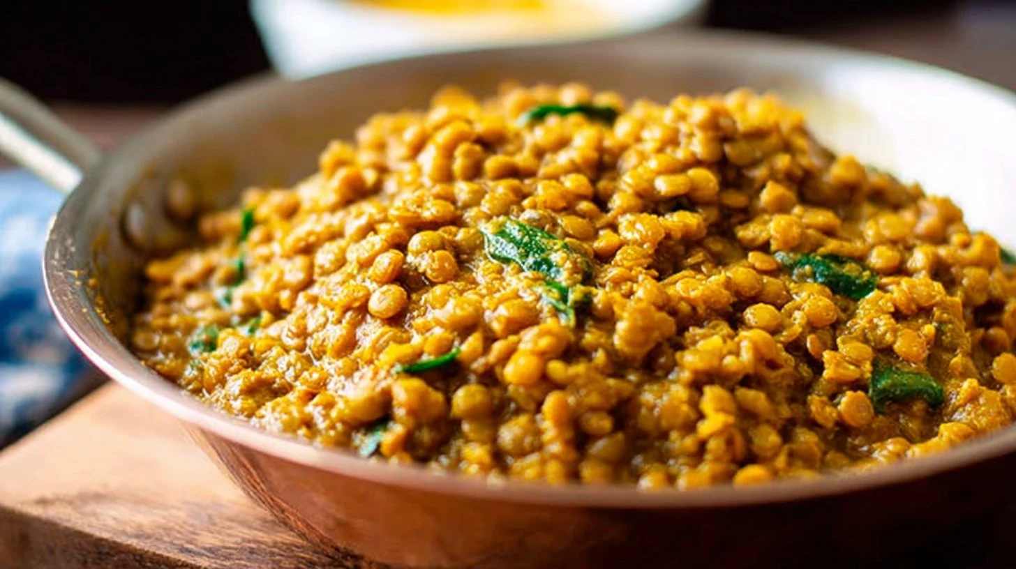 Coconut Green Curry Lentils