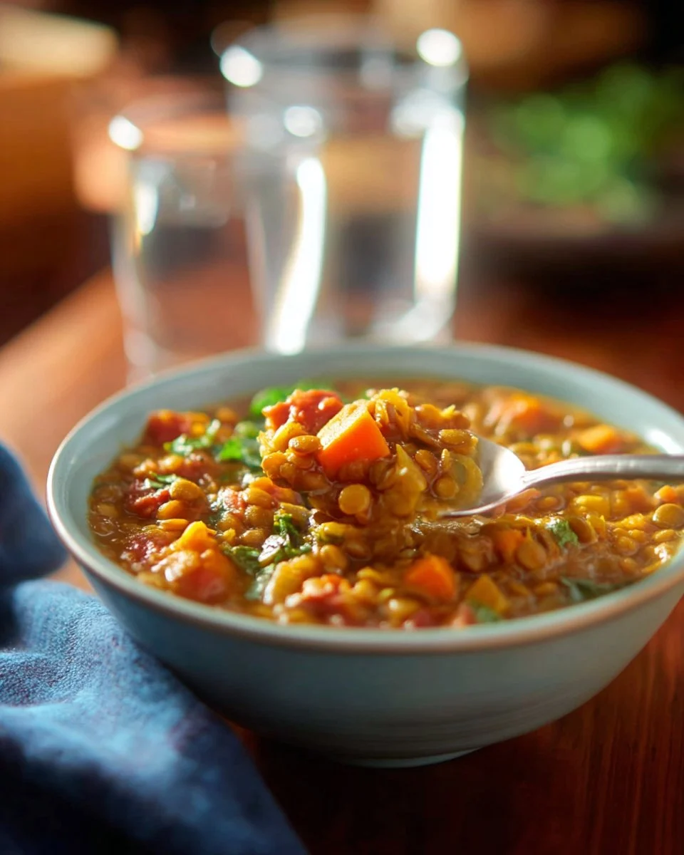 Creamy Thai Sweet Potatoes And Lentils