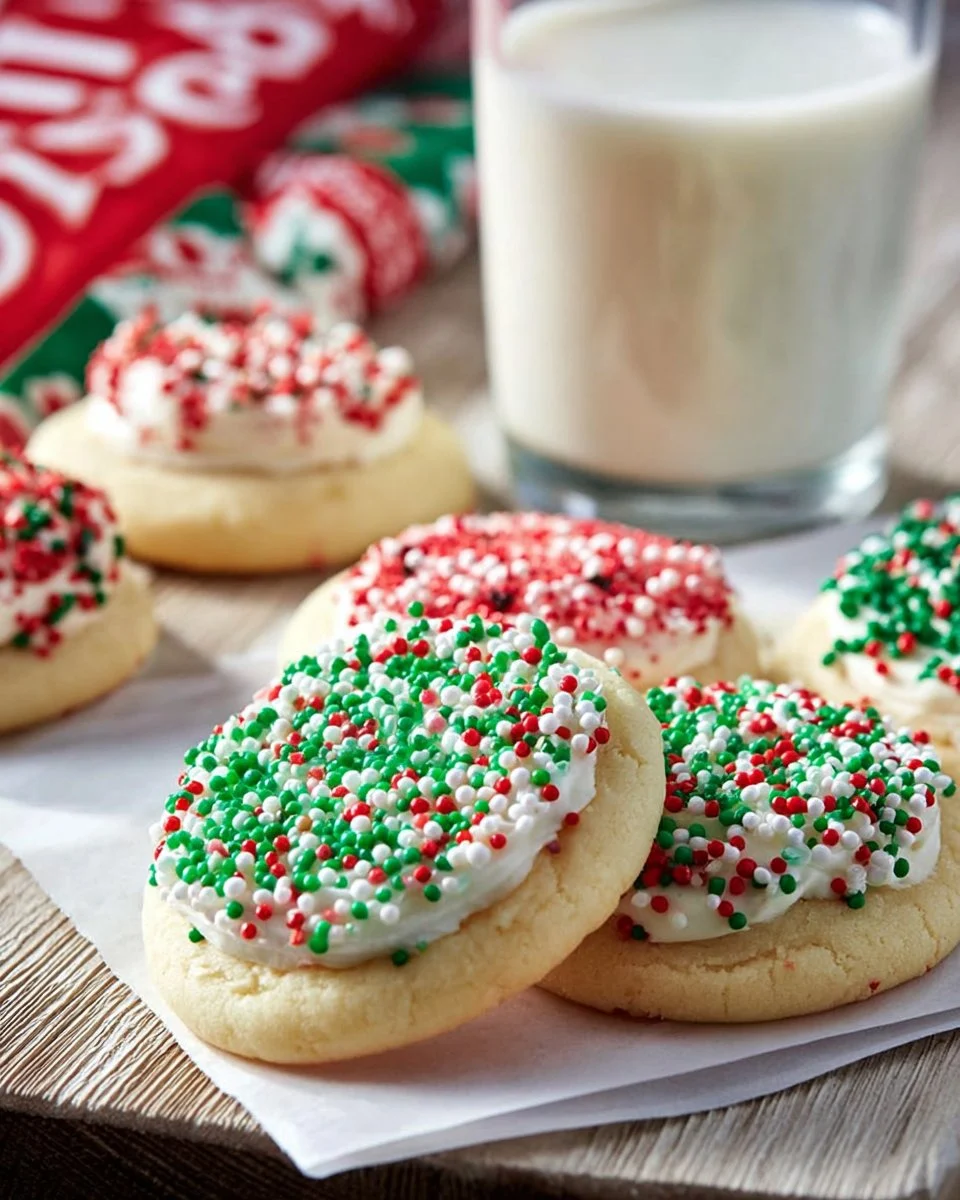 Fluffy Sugar Cookies & Vanilla Frosting