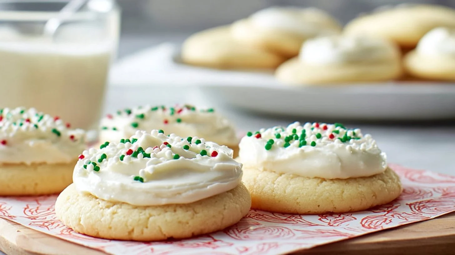 Fluffy Sugar Cookies & Vanilla Frosting