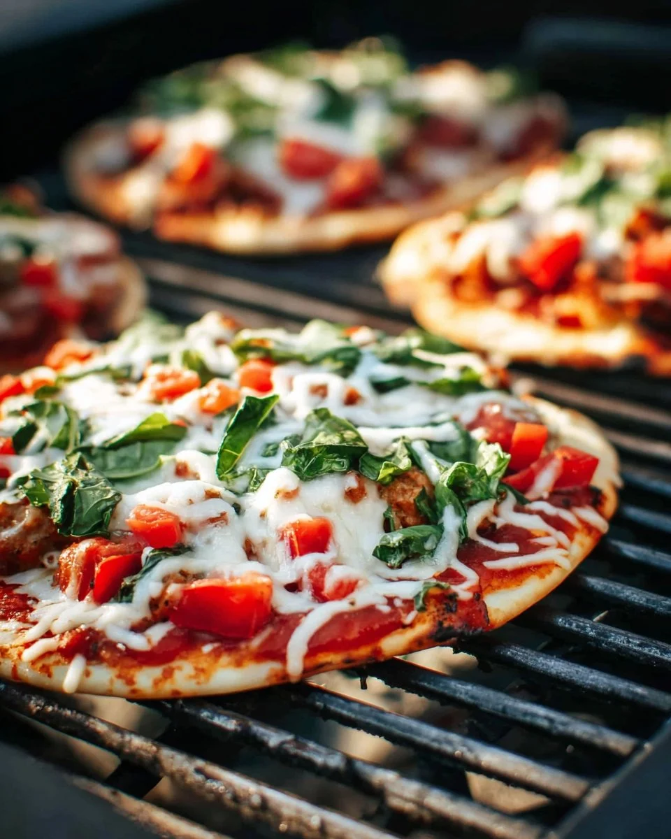 Grilled Chicken Sausage, Spinach, and Mozzarella Pizza