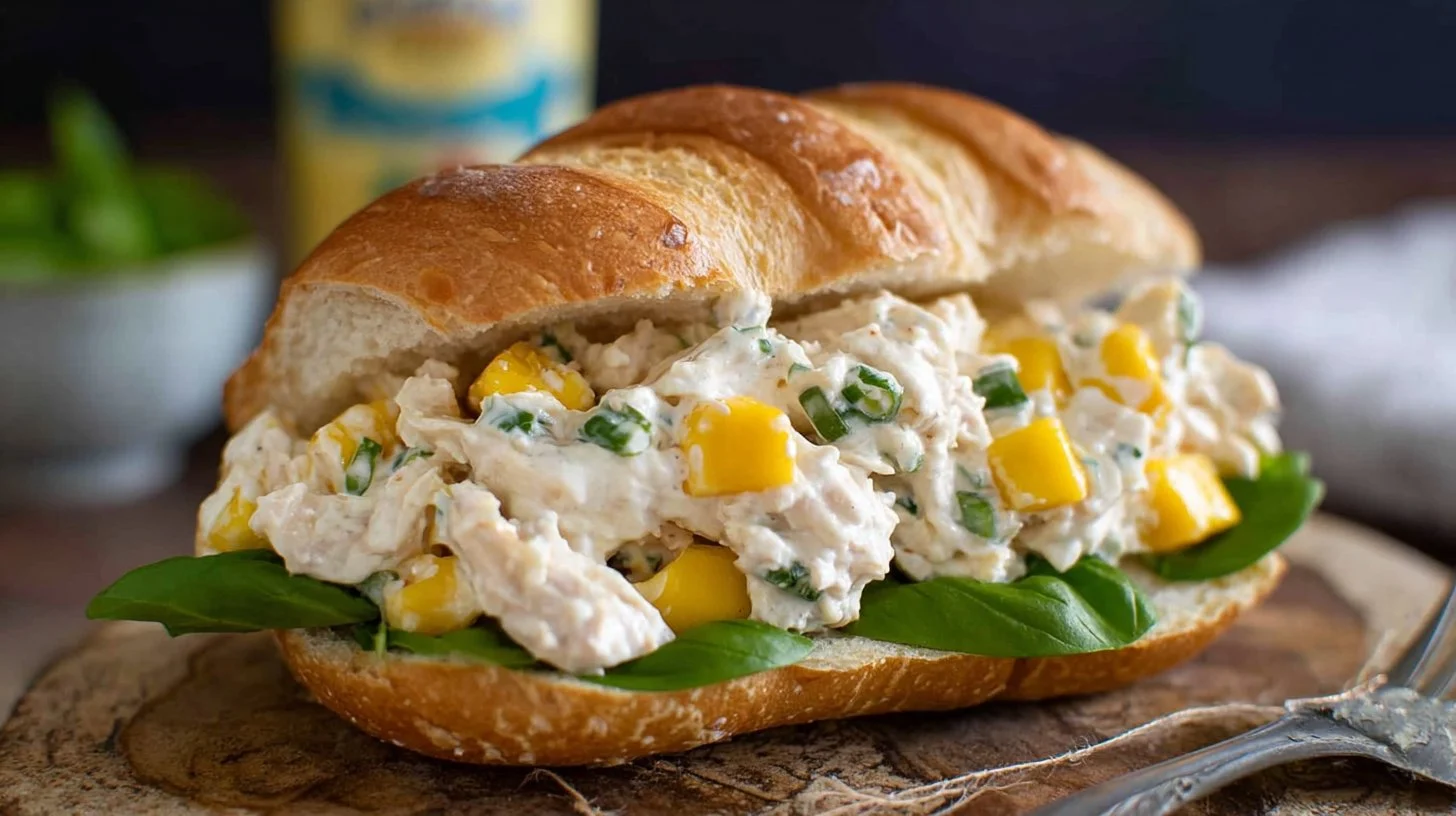 Mango Chicken Salad Sandwich