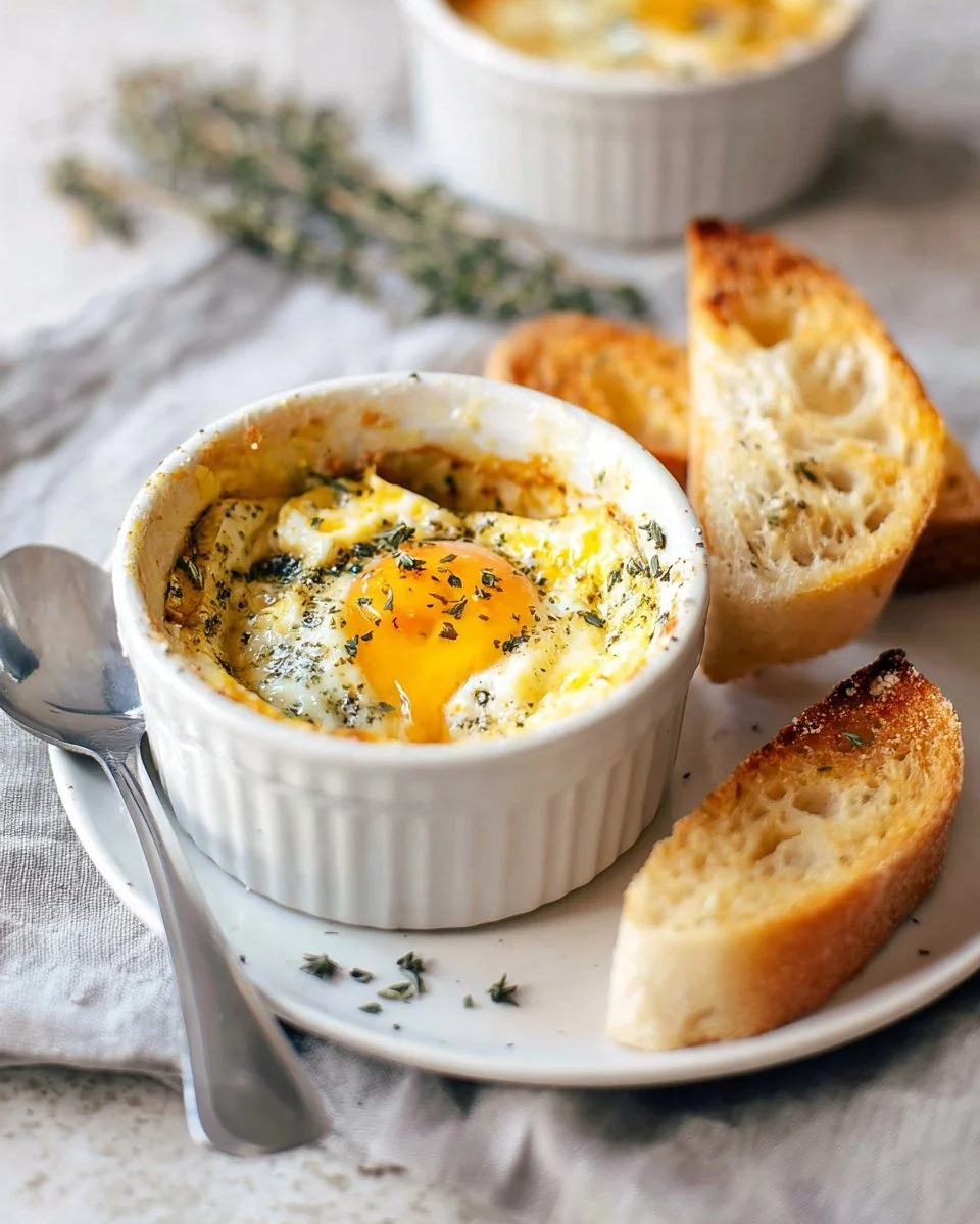 Parmesan Baked Eggs