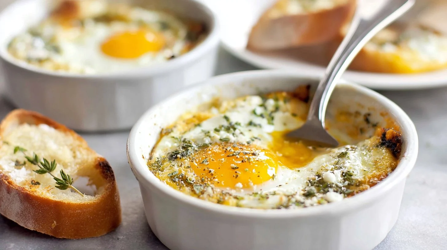 Parmesan Baked Eggs