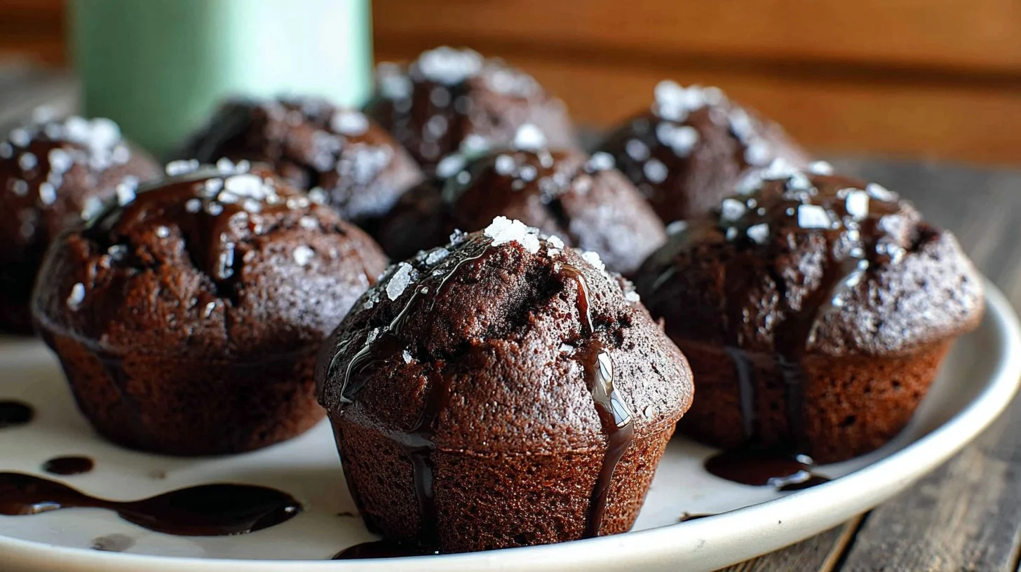 Salted Double Chocolate Muffins