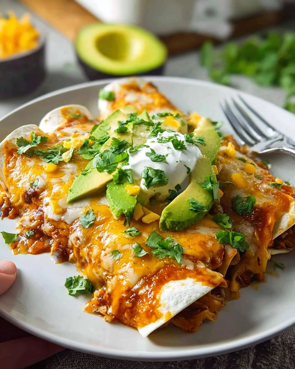 Skinny Chicken Enchiladas