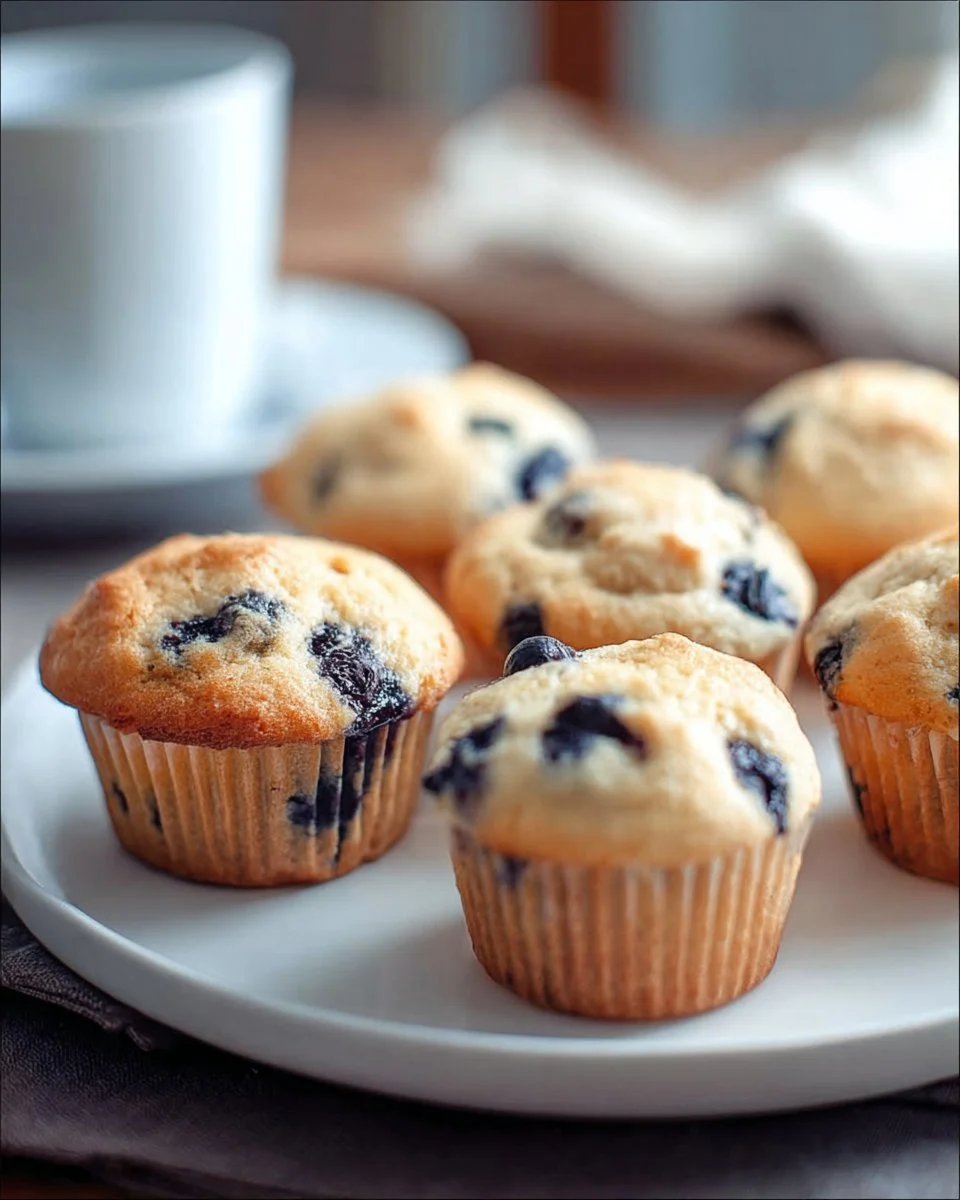 White Chocolate Blueberry Muffins